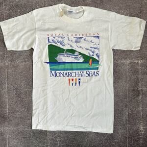 NWT Men's Vintage 80's Royal Caribbean Monarch of The Seas Cruise T Shirt Sz M